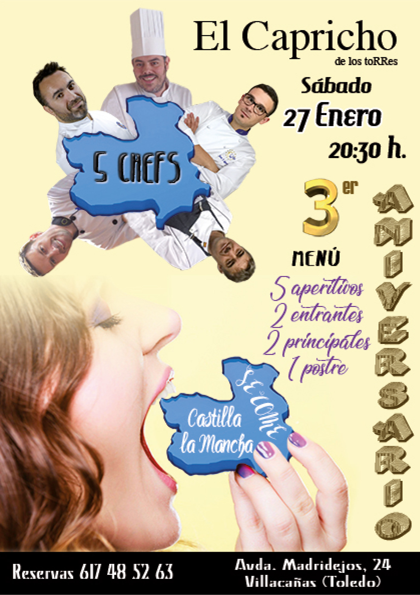 5 chefs el capricho